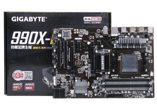技嘉990X-D3P主板AM3+支持FX4100 6120 8350 9590cpu处理器包邮