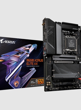 技嘉b650 AORUS ELITE AX小雕主板支持7800x 7950x 9950xcpu