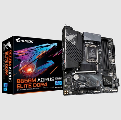 技嘉B660M AORUS ELITE DDR4台式机主板1700针支持12/13/14代cpu