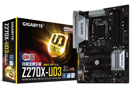 技嘉Z270X-UD3主板1151针支持6500 6600 6700 7700kcpu d4内存