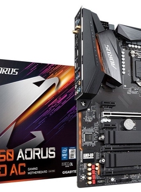 技嘉B460 AORUS PRO AC1200小雕主板支持i7 10700i9 10900KFcpu