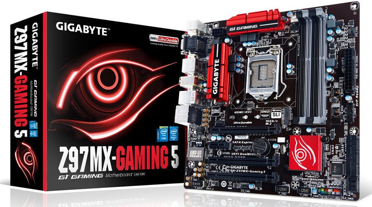 技嘉Z97MX-GAMING5台式机主板1150针支持4570 4790kcpu处理器