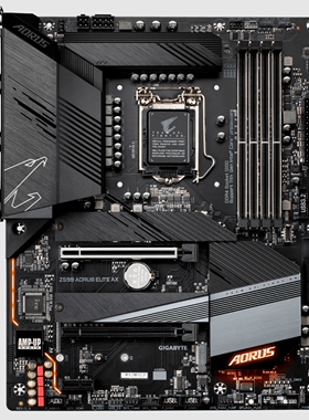 技嘉Z590 AORUS ELITE AX主板1200针支持10700 11900kcpu处理器