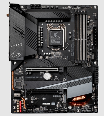 技嘉Z590 AORUS ELITE AX主板1200针支持10700 11900kcpu处理器