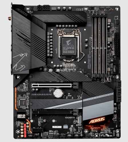 技嘉Z590 AORUS ELITE AX主板1200针支持10700 11900kcpu处理器