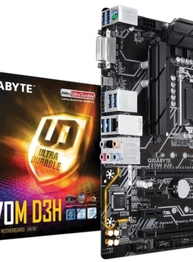 技嘉Z370M D3H主板1151针d4支持9100f 8600 8700 9900kcpu处理器