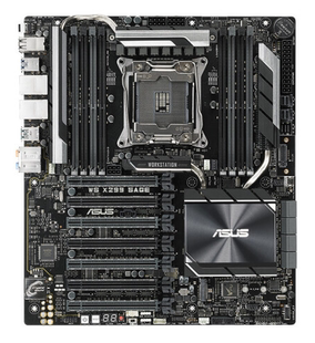 华硕WS X299 SAGE 2066支持7800x 7920x 10980xe cpu台式机主板