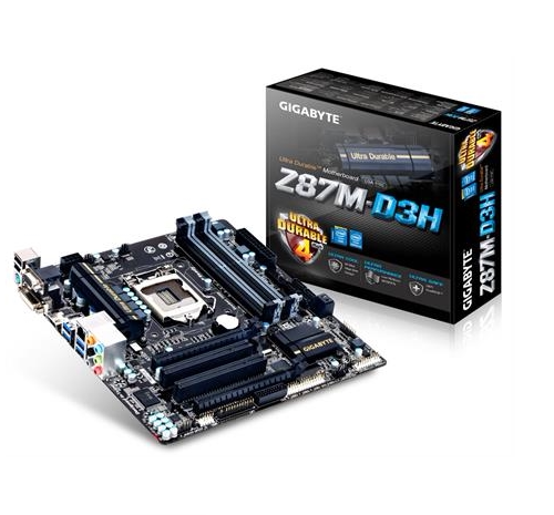 技嘉Z87M-D3H1150针主板支持i34130i54460i747704790kcpu处理器