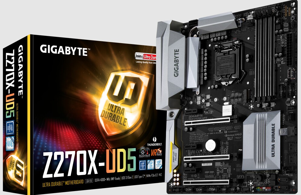 技嘉Z270X-UD5台式机主板1151支持6600 6700 7700kcpu4代内存