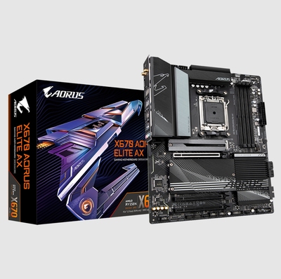 技嘉X670 AORUS ELITE AX小雕主板支持AM5针7800x 7950x 9950xcpu