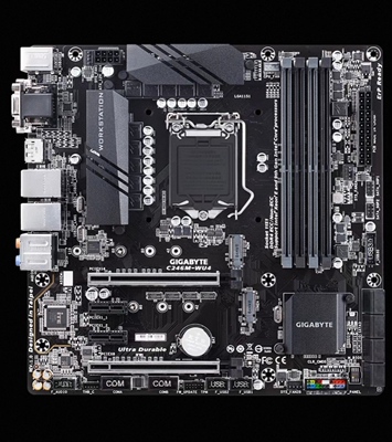 技嘉c246m wu4主板1151针支持8700 9900k 2146g 2226g 2288gcpu