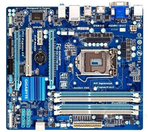 技嘉Z77M-D3H1155针主板支持2120 3470 2600 2700k3770kcpu处理器