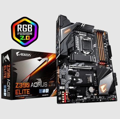 技嘉Z390 AORUS ELITE小雕台式机主板8700 9700 9900kf cpu处理器