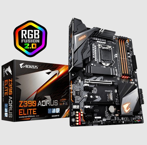 技嘉Z390 AORUS ELITE小雕台式机主板8700 9700 9900kf cpu处理器