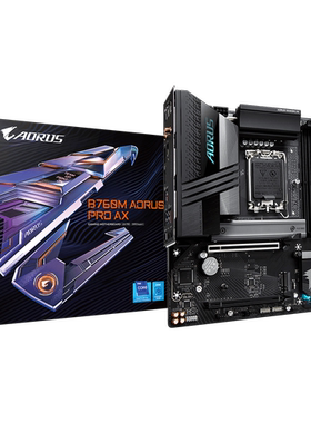 技嘉B760M AORUS PRO AX1700台式机主板支持12/13/14代cpu处理器