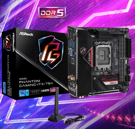 华擎z690 Phantom GAMING ITX/TB4主板1700支持12/13/14代cpu