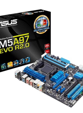 华硕M5A97EVO R2.0AM3+主板支持FX8370 6120 8350 9590cpu处理器