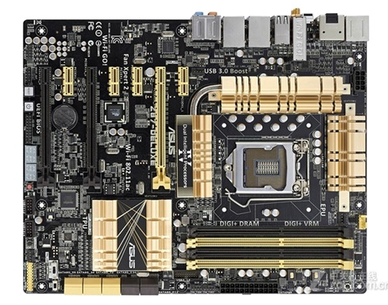 华硕z87-deluxe1150针主板支持i34130i54460i747704790kcpu处理器