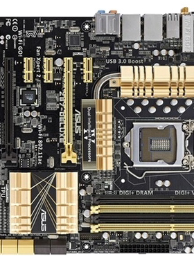 华硕Z87-DELUXE1150针主板支持i34130i54460i747704790kcpu处理器