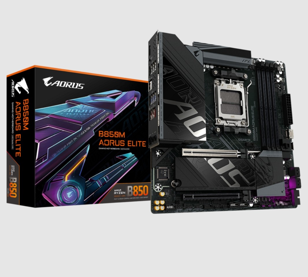 技嘉b850m aorus elite小雕主板am5支持7800x3d 9700x 9950xcpu