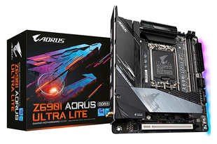 1700主板支持12代cpu5代内存条 技嘉Z690I ULTRA AORUS LITE DDR5