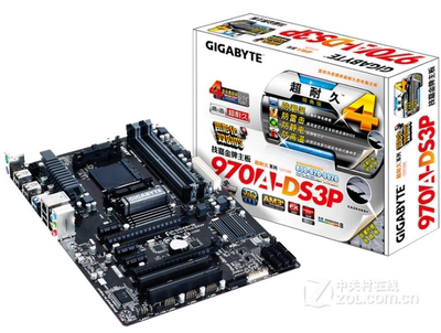 技嘉970A-DS3P台式机主板am3+支持6120 6300 8350 8370cpu处理器