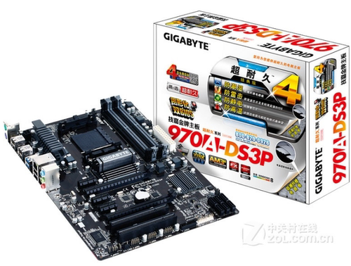 技嘉970A-DS3P台式机主板am3+支持6120 6300 8350 8370cpu处理器