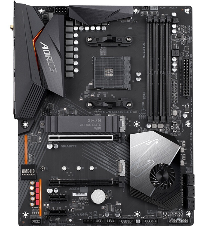 技嘉X570AORUSELITEWIFI锐龙