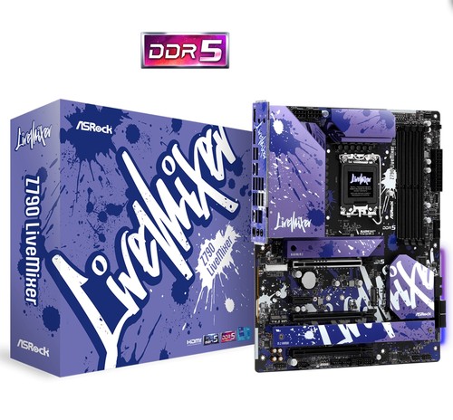 华擎z790 livemixer d5内存创酷主板1700针支持12/13/14代cpu