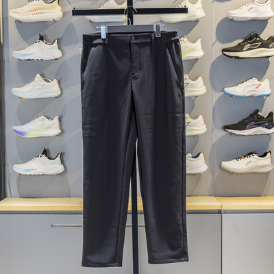 李宁直筒男子加绒保暖卫裤