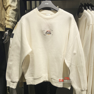 宽松套头无帽针织休闲运动卫衣AWDT063 新款 李宁卫衣男士 2023春季