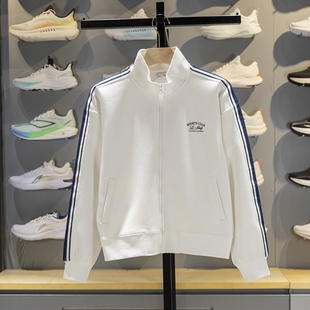 女子潮流立领宽松休闲运动夹克AWDV930 新品 李宁开衫 卫衣2025秋季