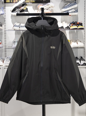 李宁运动风衣男子2025春季新款反伍BADFIVE宽松连帽外套AFDV005