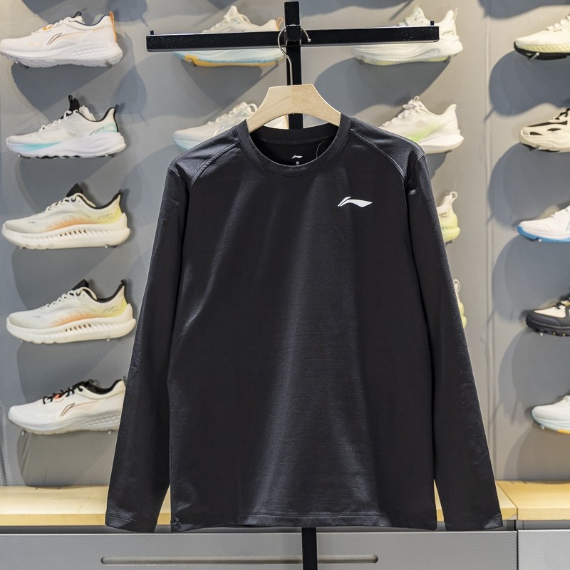 李宁长袖T恤男子2025冬季新款薄绒保暖圆领套头运动上衣YTLV111,运动服/休闲服装,运动T恤,淘宝优惠券,粉丝福利购,淘宝优惠卷