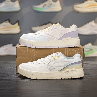 80S女子休闲鞋 板鞋 2025秋季 舒适软弹经典 AGCV208 新品 李宁COMMON