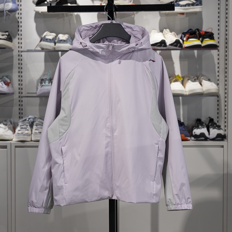李宁运动风衣防风保暖女士外套