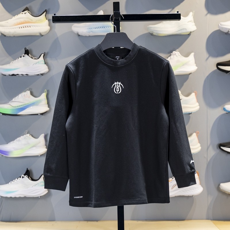 李宁童装长袖T恤2025新款篮球系列男大童青少年宽松套头衫YTLV057,运动服/休闲服装,运动T恤,淘宝优惠券,粉丝福利购,淘宝优惠卷