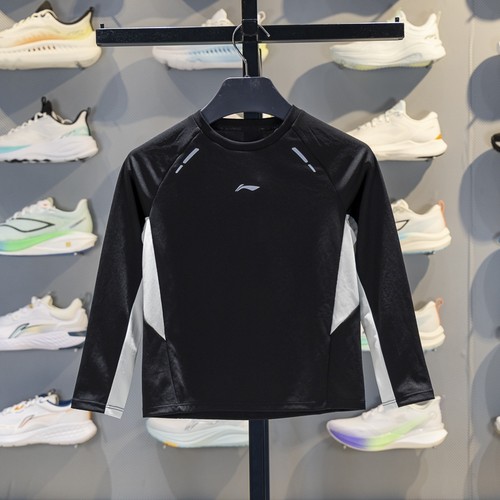 李宁长袖儿童速干凉爽长袖T恤