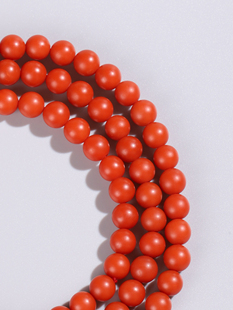 传家bao 保山南红手串7.5mm6号 天花板稀有品质 锦红色 传承品质