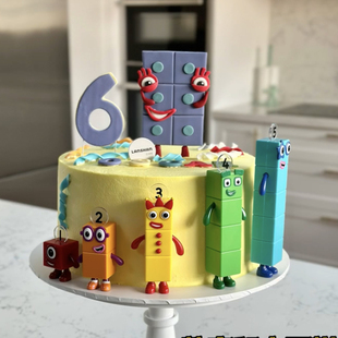 数字积木Mumber 扮摆件 blocks儿童周岁主题生日派对甜品蛋糕装