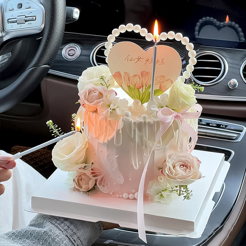 2025母亲节鲜花蛋糕装饰唯美珍珠串仙女妈妈郁金香爱心卡DIY丝带,节庆用品/礼品,蛋糕/烘焙装饰用品,淘宝优惠券,粉丝福利购,淘宝优惠卷