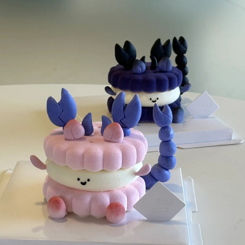 ins风天蝎座宝宝同款emoji蛋糕装饰夹心花边饼干硅胶模具慕斯甜品,节庆用品/礼品,蛋糕/烘焙装饰用品,淘宝优惠券,粉丝福利购,淘宝优惠卷