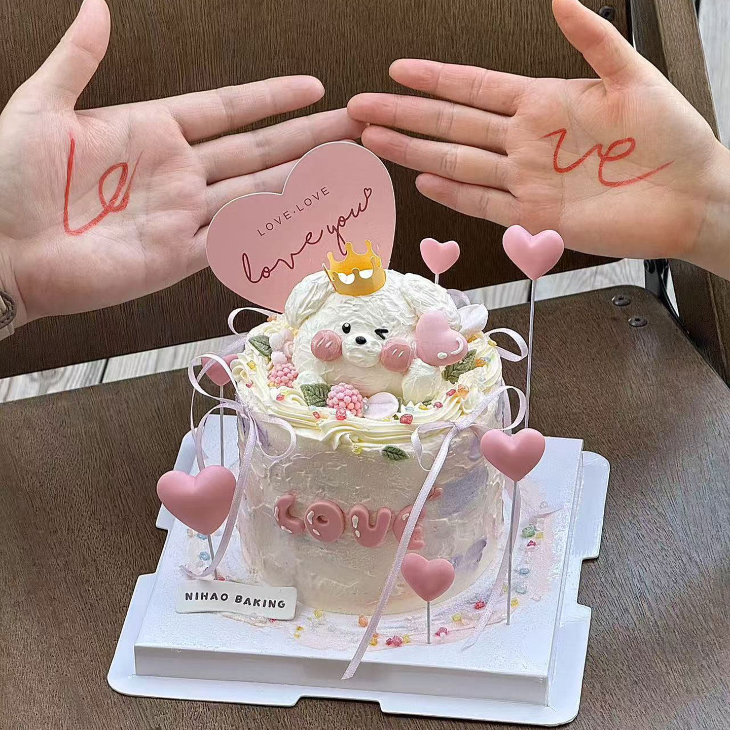 七夕情人节情侣告白爱心气球奶油小狗蛋糕装饰爱心卡片蝴蝶结丝带,节庆用品/礼品,蛋糕/烘焙装饰用品,淘宝优惠券,粉丝福利购,淘宝优惠卷