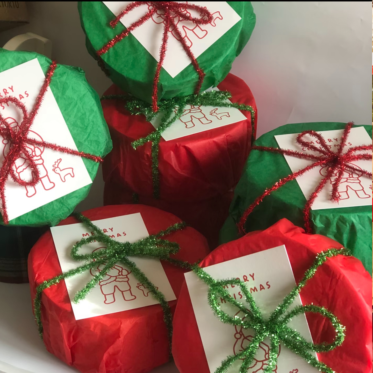 2025圣诞节曲奇糖果圆木礼盒