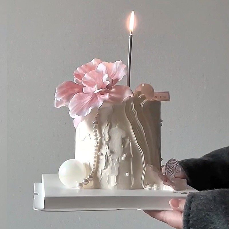 欧式仿真蝴蝶兰手绘生日烘焙蛋糕装饰人鱼姬粉蝴蝶珍珠链蜡烛插件,节庆用品/礼品,蛋糕/烘焙装饰用品,淘宝优惠券,粉丝福利购,淘宝优惠卷