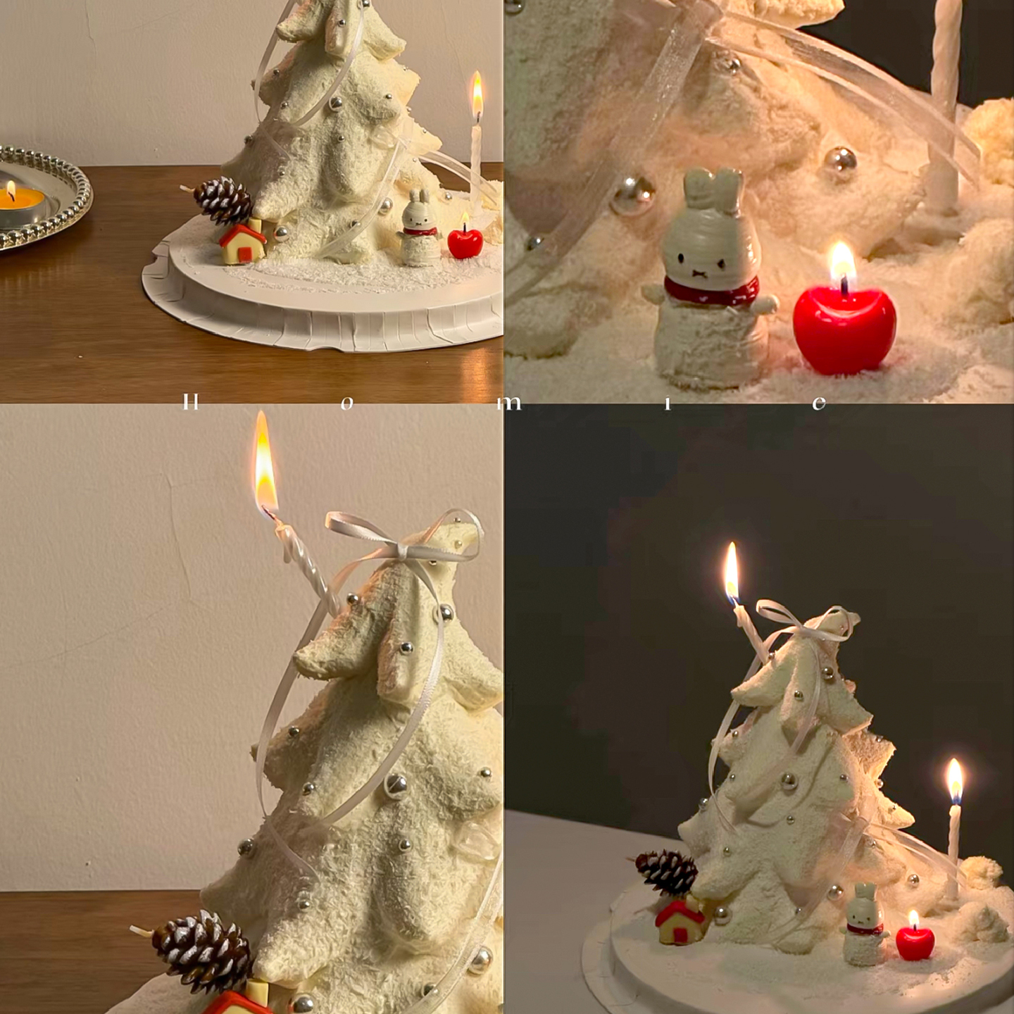 2025圣诞节雪景许愿圣诞树蛋糕