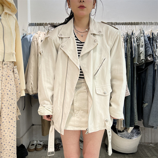 PLNH2025秋季新款韩版时尚设计感宽松显瘦休闲百搭机车风牛仔外套