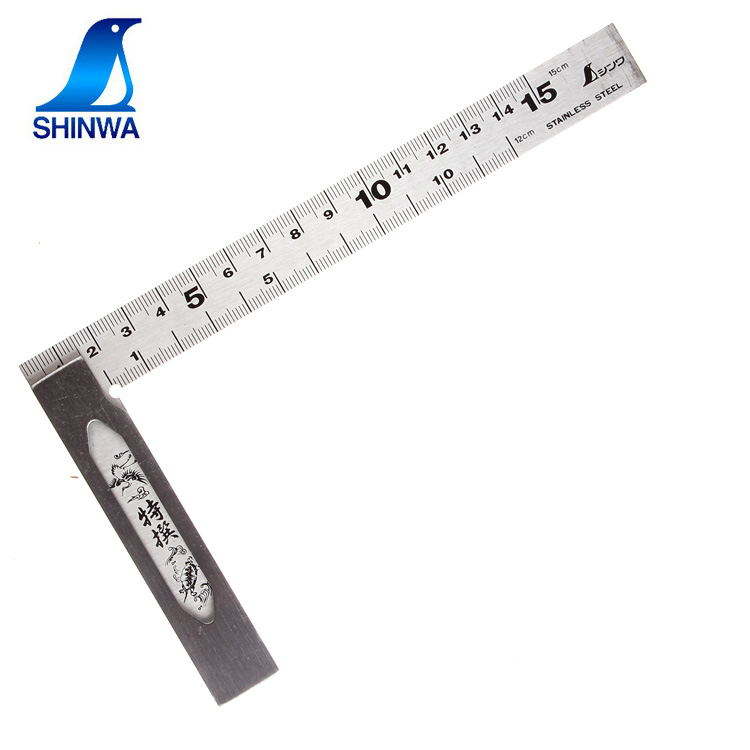 日本SHINWA亲和 62009 完全直角尺 台尺 15cm直角检查尺