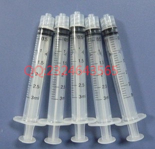 3ML/CC点胶针筒/手推内螺牙点胶针筒/加墨针筒/宠物喂食针筒