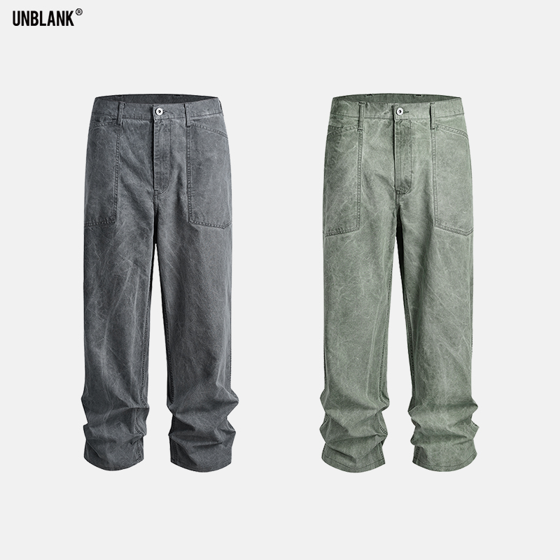 Unblank1930年甲板直筒M35工装裤